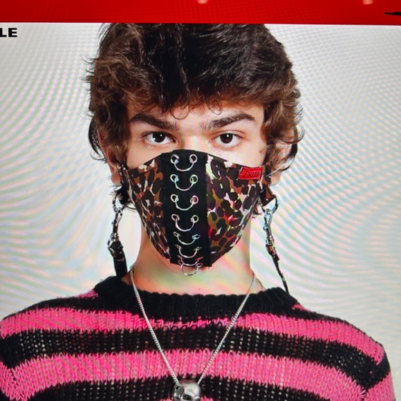 Tripp nyc Other - Tripp NYC Piercings Face Mask Blue Tartan unisex punk goth rave RARE COLOR